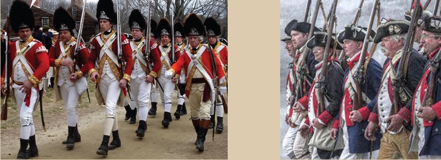 american revolution british soldiers uniforms